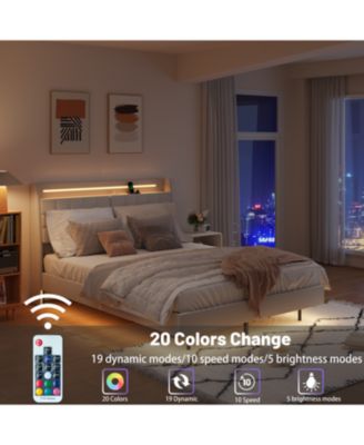 LED Light Bed Frame Queen