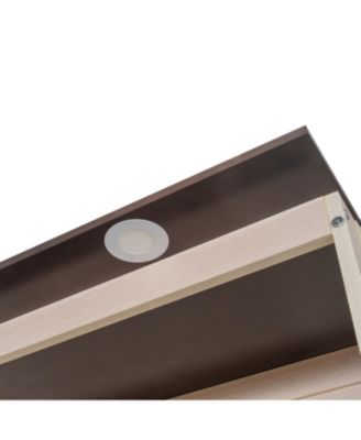 Queen Size Murphy Bed with Sofa and LED