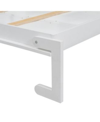 Queen Murphy Bed with Storage & Louvered Detail