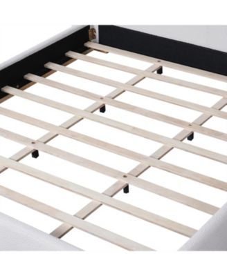 King Size Bed Frame, Boucle Wingback Headboard