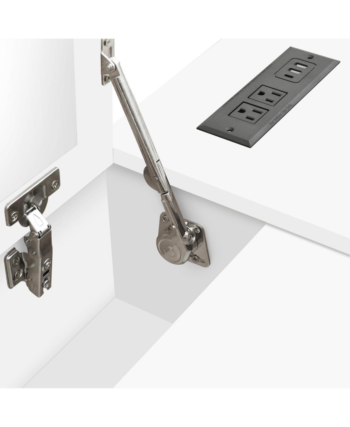 Streamdale Furniture Full Size Wooden Platform Bed with 6 Drawers, Shelves and Dressing Table