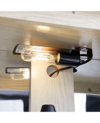 Streamdale Lighted Glass Curio Cabinet - 2-Door Display, Adjustable Shelves