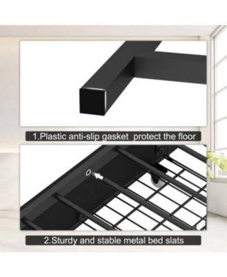 Twin Daybed with Storage, Bookcase, Charging Station & LED