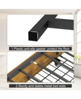 Twin Daybed with Storage, Bookcase, Charging Station & LED