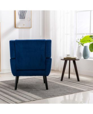  Velvet Accent Chair with Black Legs