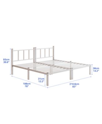 Triple Twin Metal Bunk Bed with Guardrails & Ladder