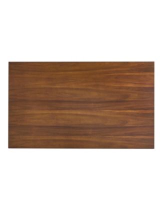 Indoor Dining Table With Metal Legs,Walnut