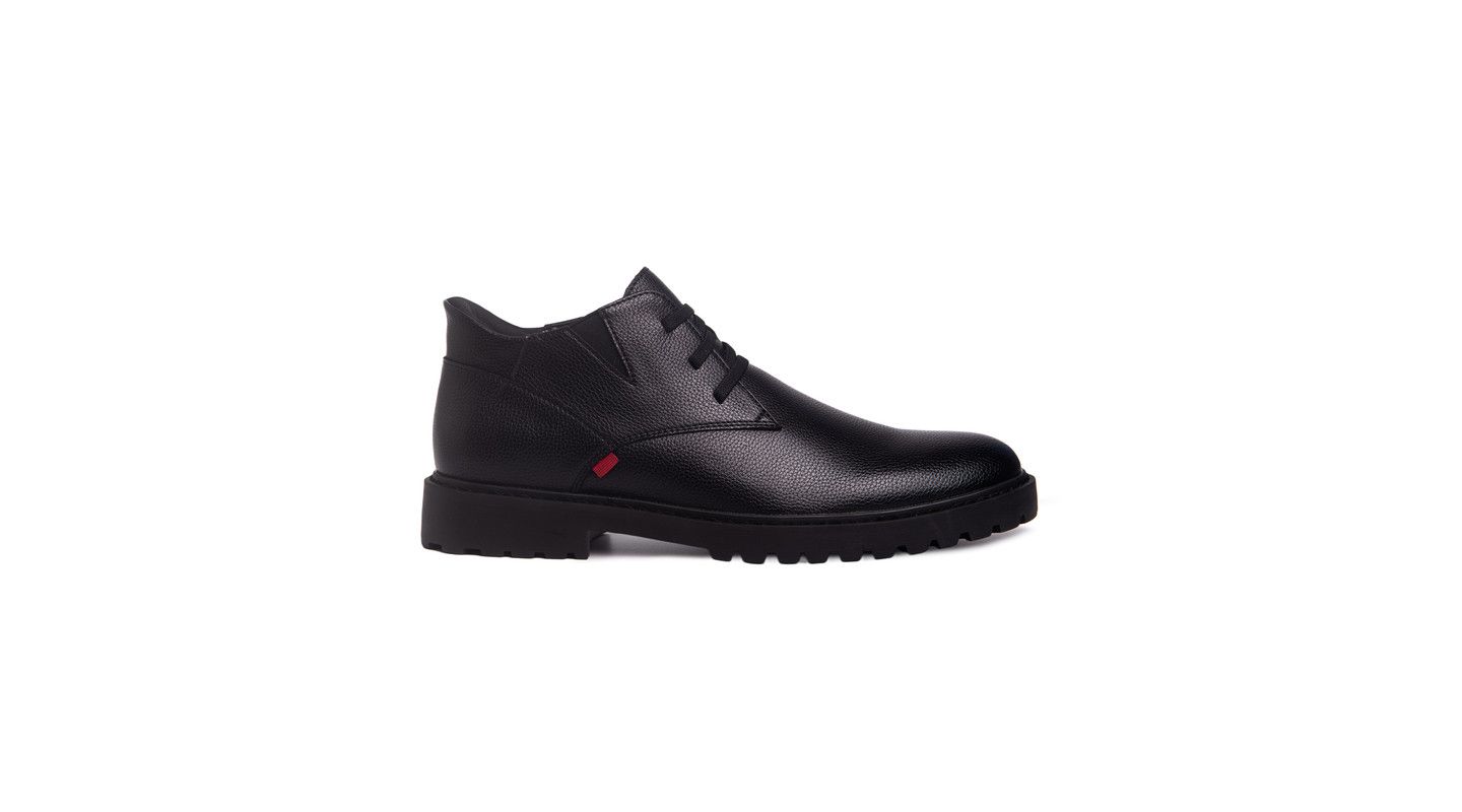 Мужские ботинки Marc Joseph New York Clark Road Hands-Free Slip On Technology Leather Laceup Chukka, цвет: Чёрный — фото 4