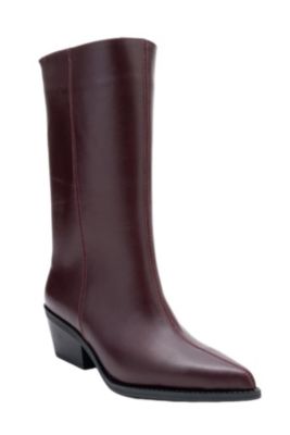 Forever & Always  Women's Shoes Juana Leather Pointed Toe Boot