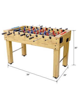 Rbied MDF Foosball Table with Steel Rods,  Modern Foosball Table with Non-Slip Handles for Adults, Indoor Soccer Game Table