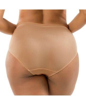 Women's Luxlacy Lace High-Waist Brief With Light Tummy Control And Extra Coverage Panties