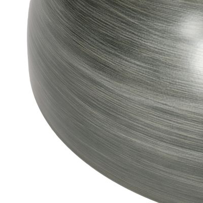 Sparling Modern Hourglass Coffee Table in Brushed Antique Iron