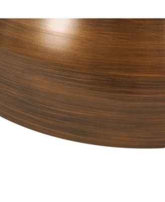 Modern Iron Hourglass Coffee Table - Antique Brown