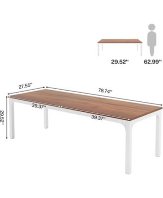 78.7" Computer Desk Set of 2, Double Workstation Desk for Home Office