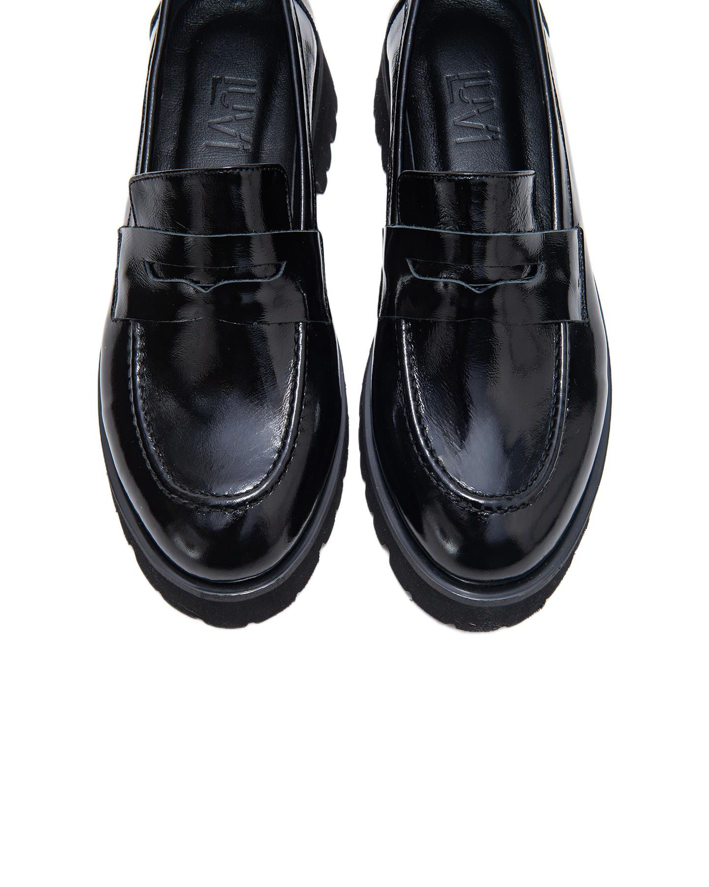 Женские туфли Forever & Always Shoes Vionel Leather Loafer, цвет: Чёрная лаковая кожа — фото 5