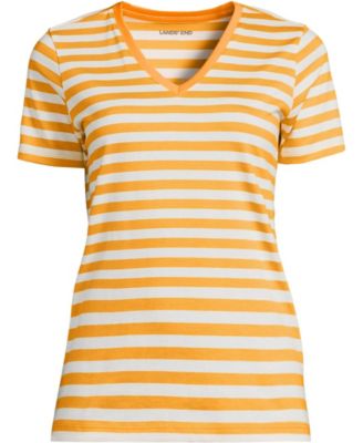 Plus Size Relaxed Supima Cotton V-Neck T-Shirt