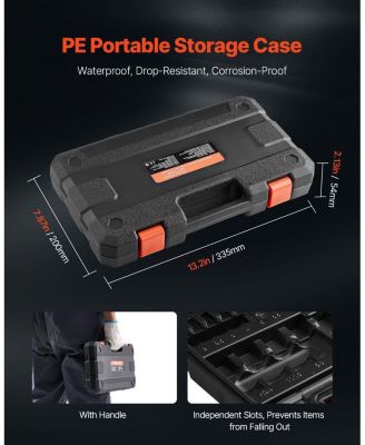 SUGFIT 32-Piece Hex Bit Socket Set with SAE/Metric Sizes & Durable Storage Case