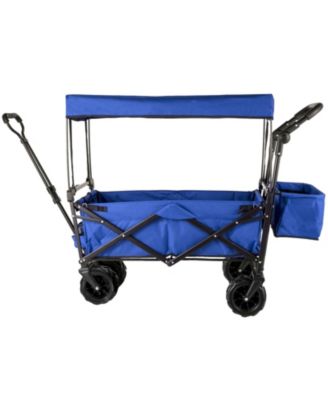 SUGFIT Heavy-Duty Folding Wagon with All-Terrain Wheels & 350 lbs Capacity