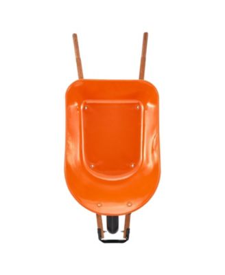 Traditional One-Wheel Wheelbarrow with 5 Cu.Ft Capacity