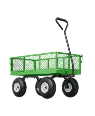 SUGFIT Heavy-Duty Utility Wagon with Removable Sides & 180° Handle