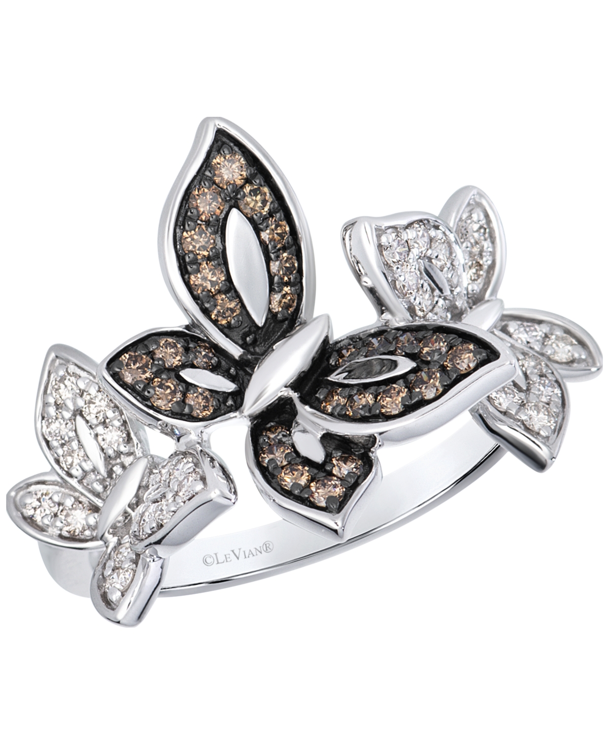Le Vian Chocolate Diamond (0.26 ct. t.w.) & Nude Diamond (0.27 ct. t.w.) Ring in 14k Vanilla Gold