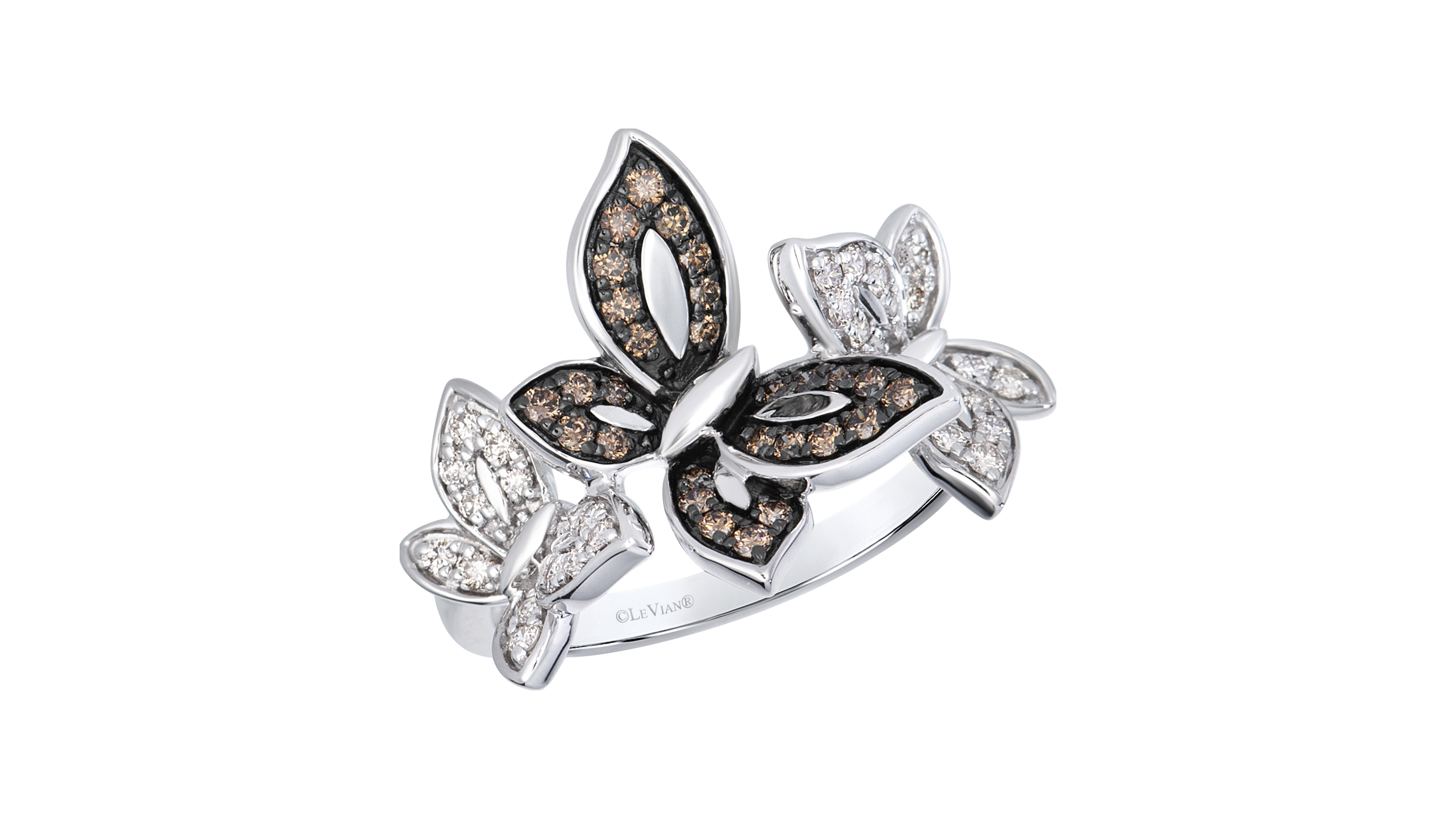 Le Vian Chocolate Diamond (0.26 ct. t.w.) & Nude Diamond (0.27 ct. t.w.) Ring in 14k Vanilla Gold
