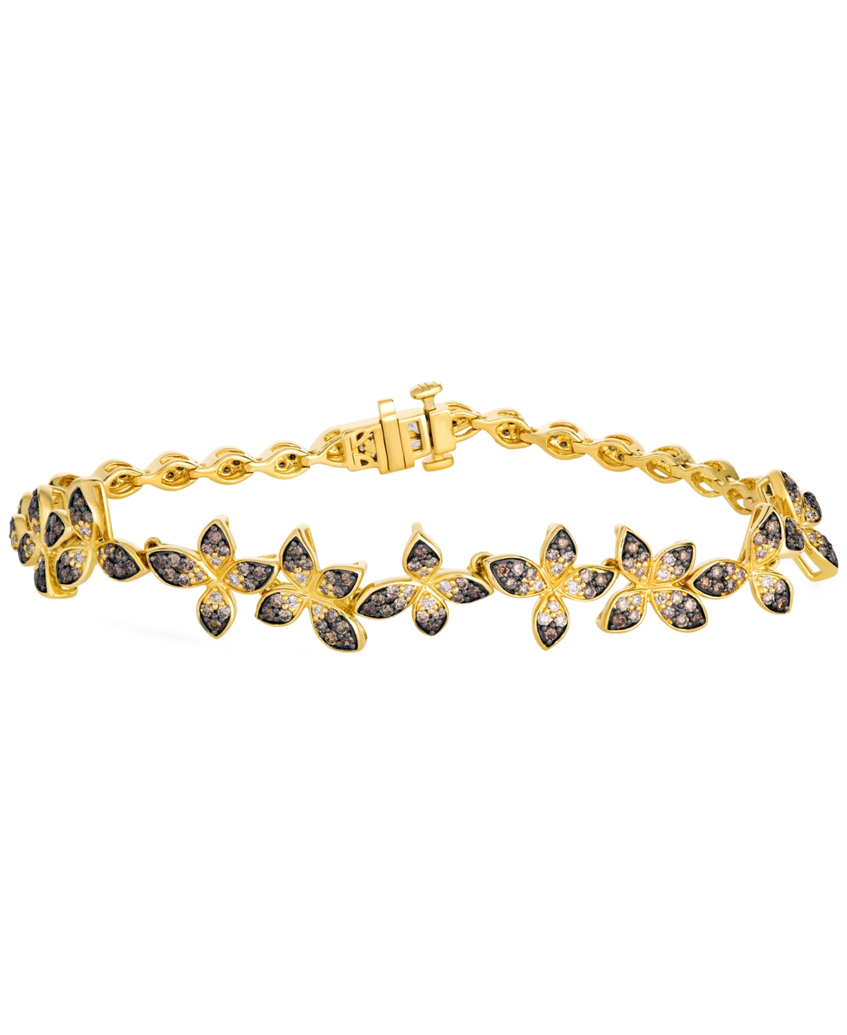 Le Vian Chocolate Ombre Diamond Bracelet (1.63 ct. t.w.) in 14k Honey Gold
