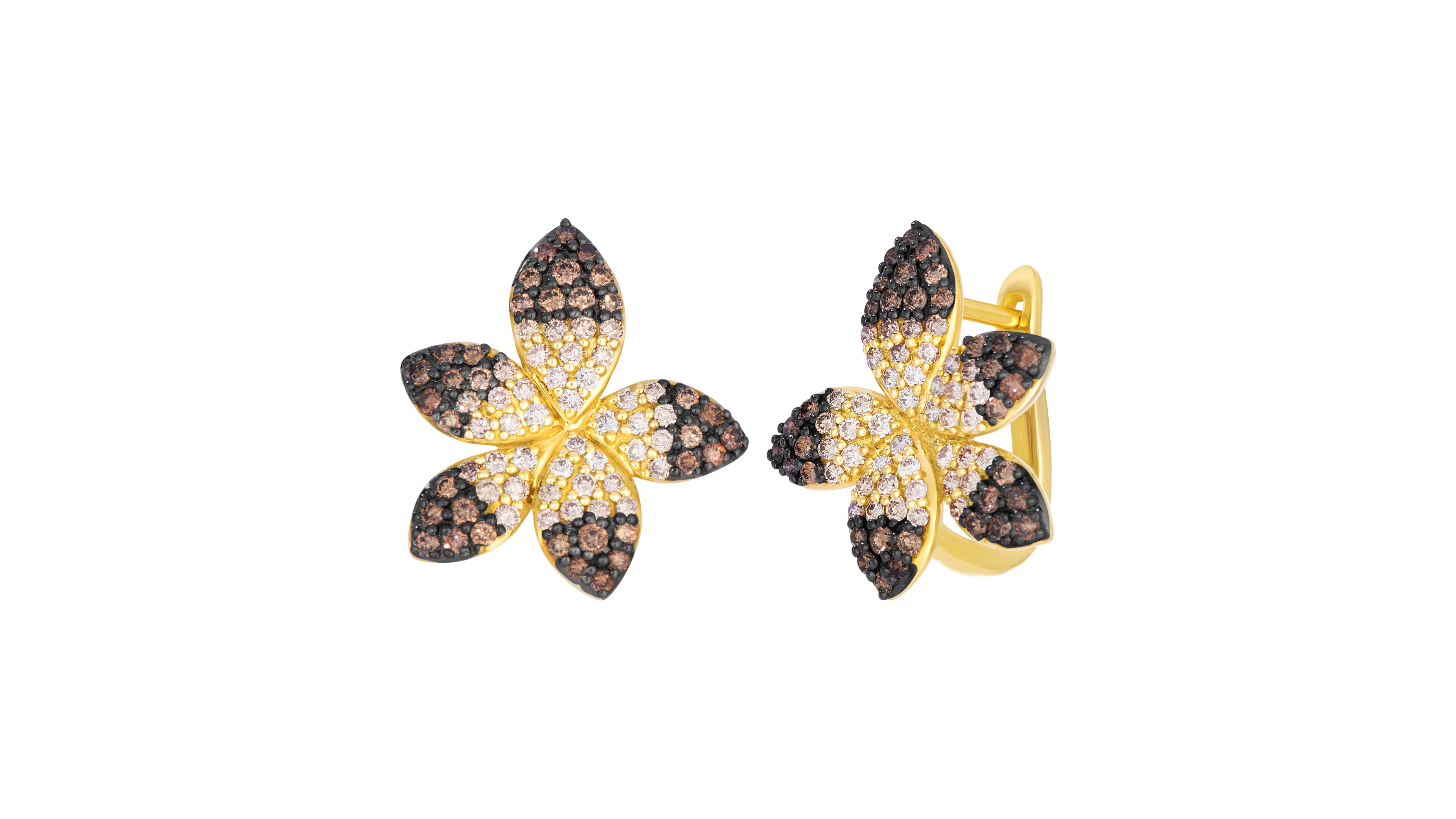 Le Vian Chocolate Ombre Diamond Drop Earrings (1.28 ct. t.w.) in 14k Honey Gold