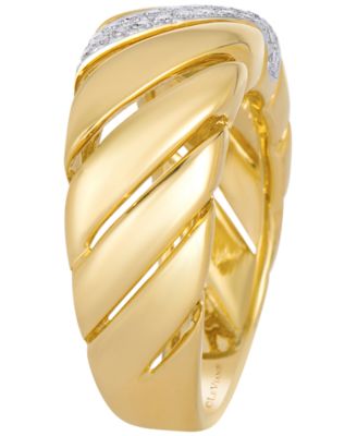 Vanilla Diamond Ring (0.15 ct. t.w.) in 14k Honey Gold