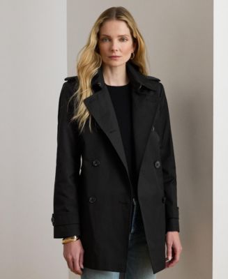 ジャケット・アウター POLO by Ralph Lauren short trench coat Lauren Ralph Lauren Women's Short Belted Trench Coat - Macy's