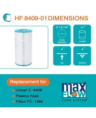 HF8409-01 Replacement Spa Filter Cartridge for PA90 and Unicel C-8409