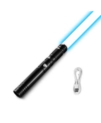 Black Light Up Sword with 12 RGB Colors & Mute Mode, Rechargeable