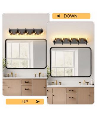 Vanity Lights With 4 LED Bulbs For Bathroom Lighting