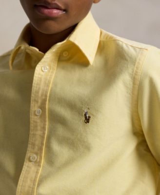 8-20 Boys' Embroidered Pony Logo Cotton Oxford Shirt