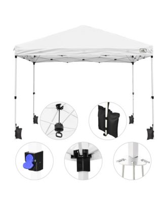 EZ GO 10x10ft Pop Up Canopy Tent w/ 4 Sidewalls Instant Shelter Event