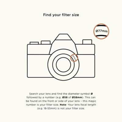 77mm Circular ND4 2-Stop Lens Filter Plus+