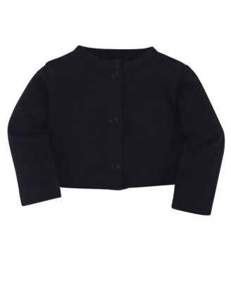 Baby Girls Cotton Dress, Cardigan and Shoe Set