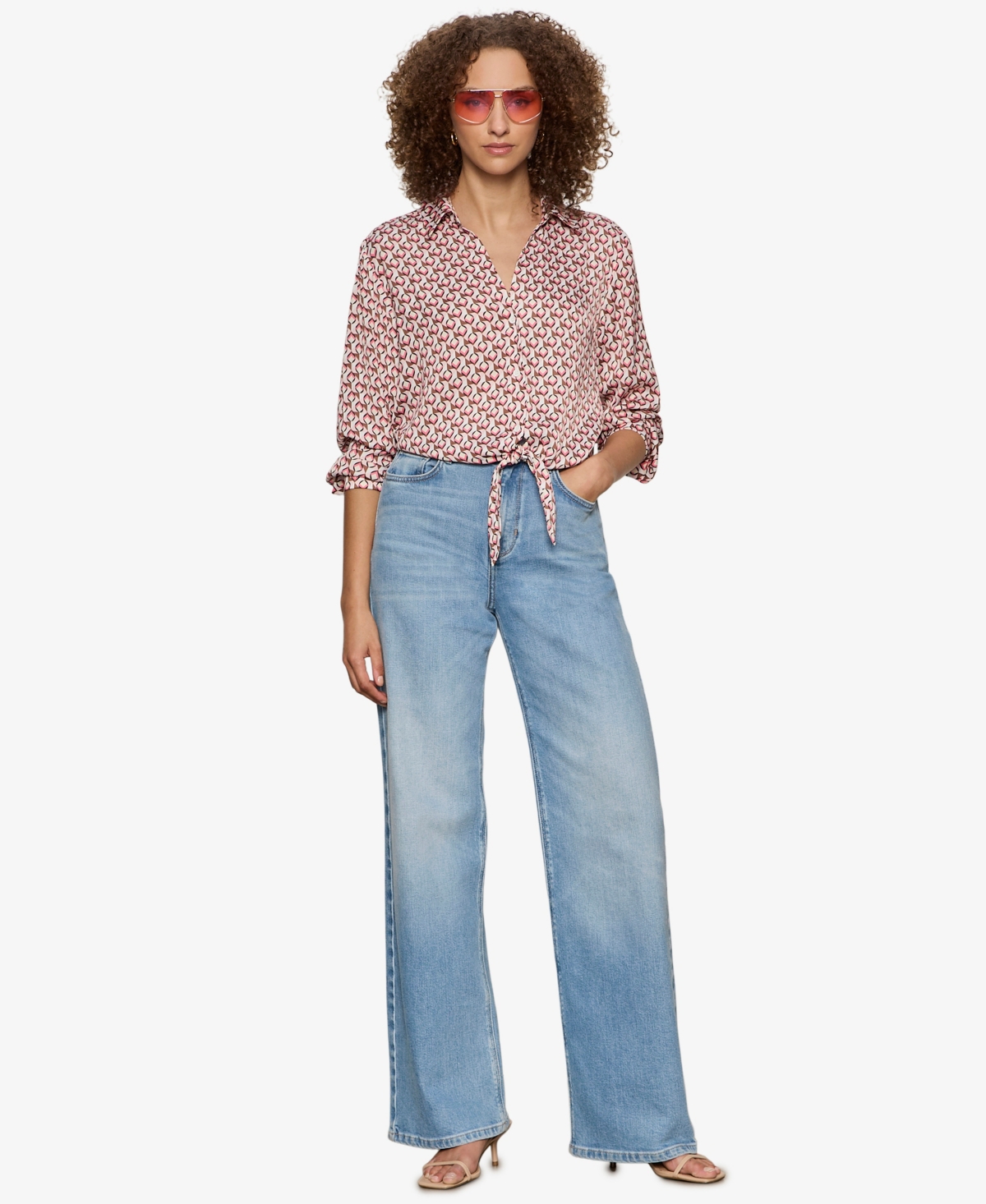 Sanctuary Women's Lover Printed Tie Shirt