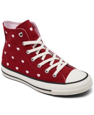 Big Girl's Chuck Taylor All Star Valentine's Day High Top Casual Sneakers from Finish Line