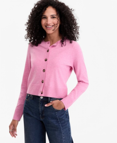 Женские On 34th Women's Cropped Crewneck Cardigan