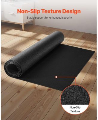 Treadmill Mat 35.5"x78.7" Heavy Duty PVC Exercise Equipment Floor Protector