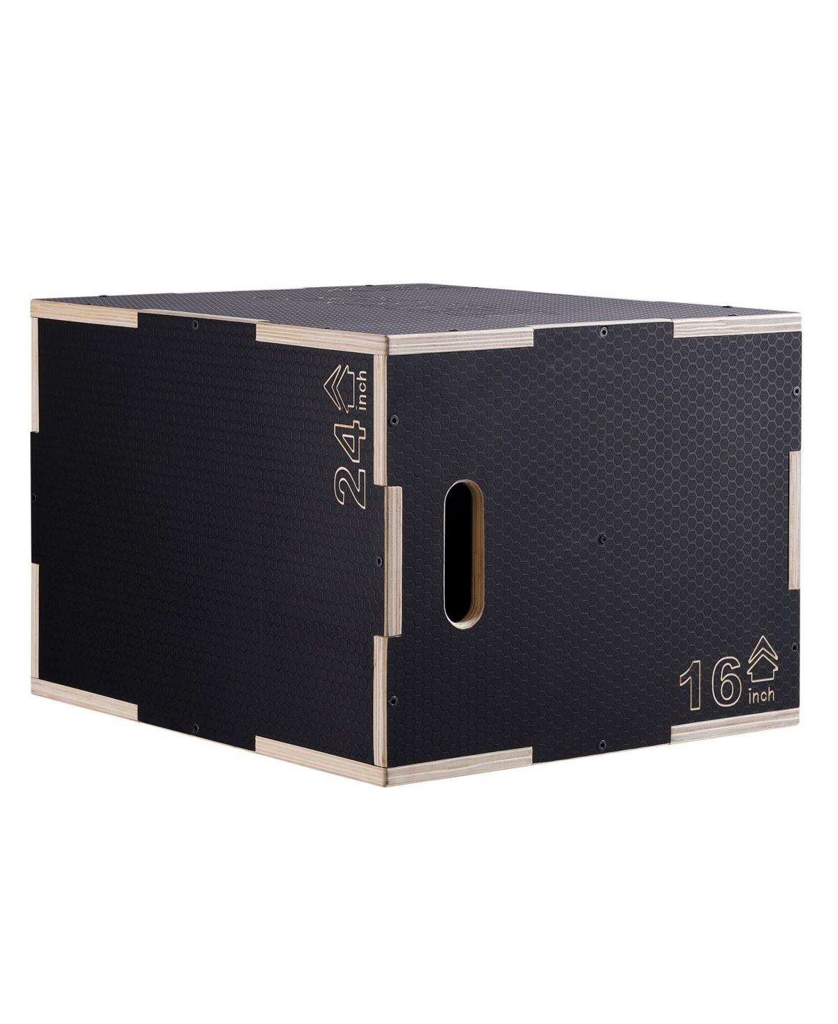 Sugift 3-in-1 Plyo Jump Box 24/20/16" Wooden Agility Training Box