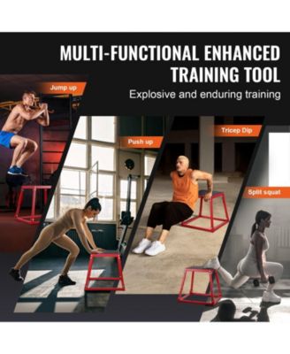 SUGFIT Plyo Jump Box Set 12/18/24" Agility Training Box