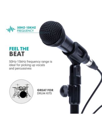 HV-M5 Dynamic XLR Cardioid Vocal Microphone with Internal Shockmount and Windscreen