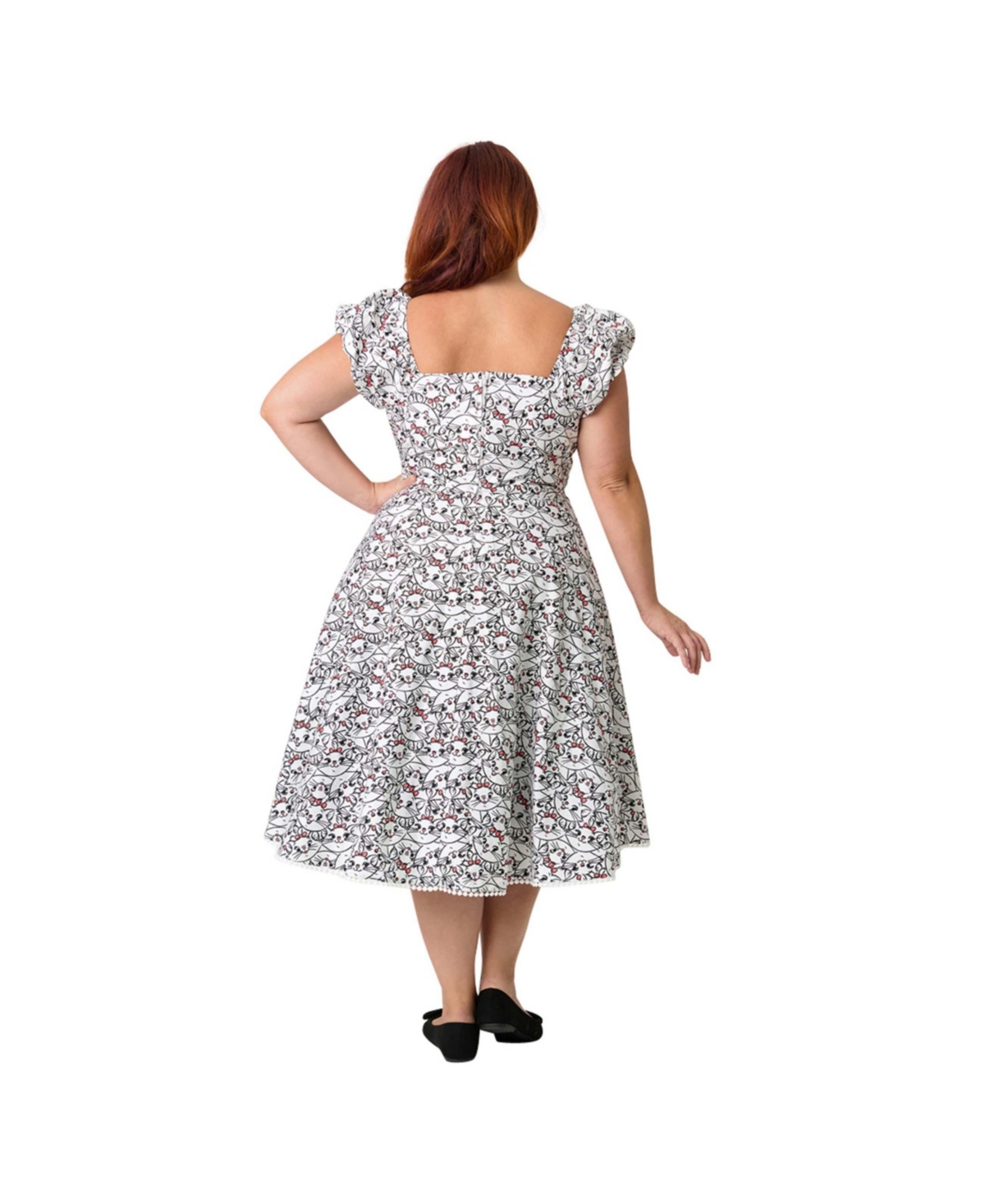 Unique Vintage Plus 1950s Sweetheart Swing Dress