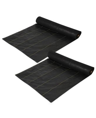 DeWitt Sunbelt 6' x 300' Woven Weed Barrier Landscape Fabric Ground Cover 2 Pack