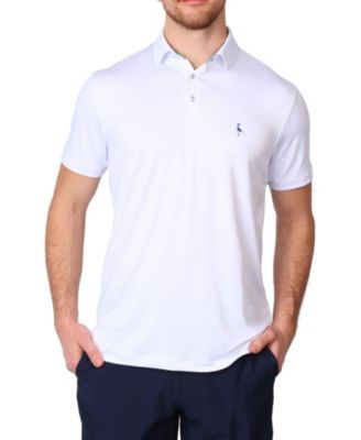 Men's Solid Melange Performance Polo
