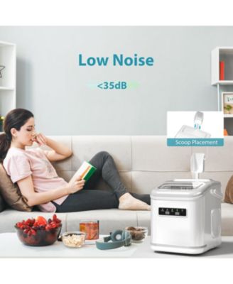 Ice Maker Machine Countertop Portable Compact Small Bullet Ice Maker with Self Cleaning,9 Cubes in 6 Mins,26lbs in 24Hrs, for Home and Kitchen