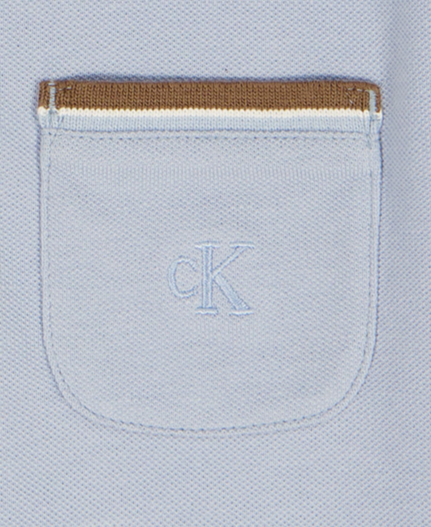 Calvin Klein Boys' 2T-7 Tipped Polo Shirt and Twill Shorts, 2-Piece Set, цвет: Мягкий шамбре — фото 4