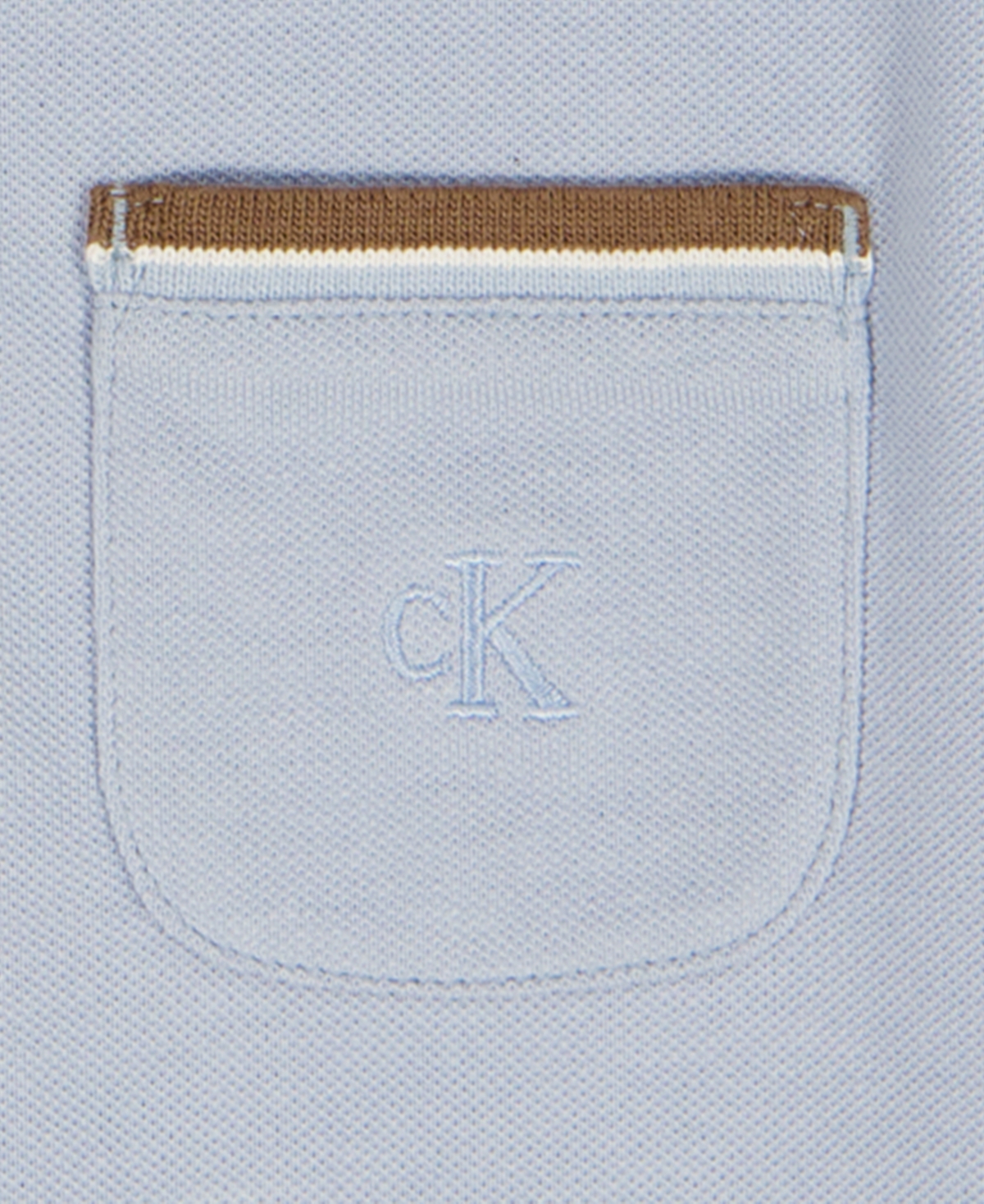 Calvin Klein Boys' 4T-7 Tipped Polo Shirt and Twill Shorts, 2-Piece Set